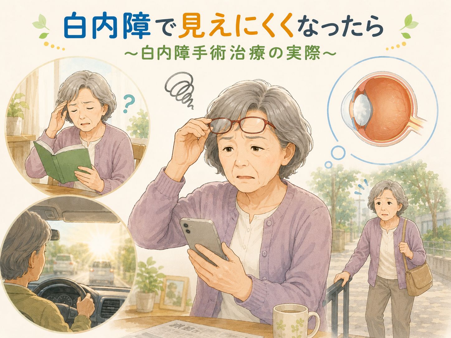 白内障で見えにくくなったら～白内障手術治療の実際～